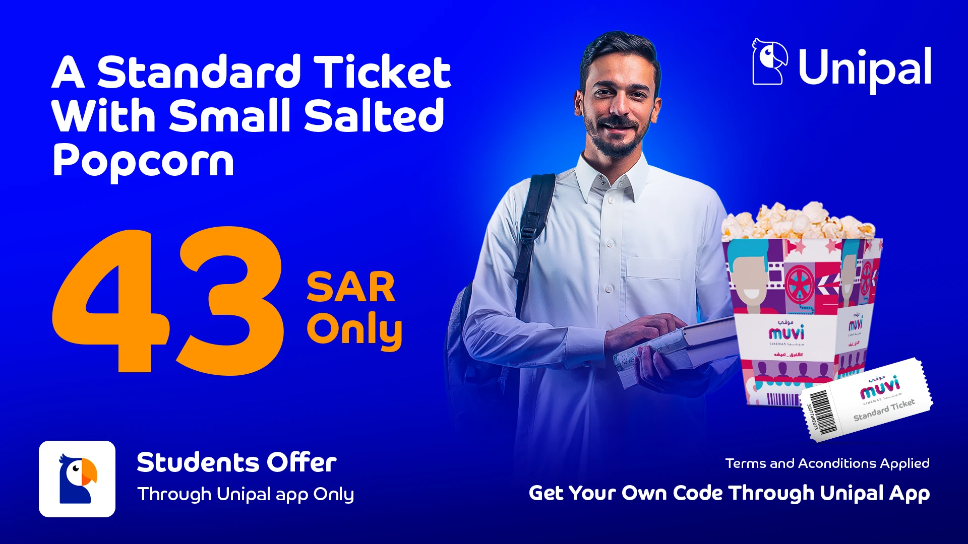 Ticket for 43 SAR - Student Offer 